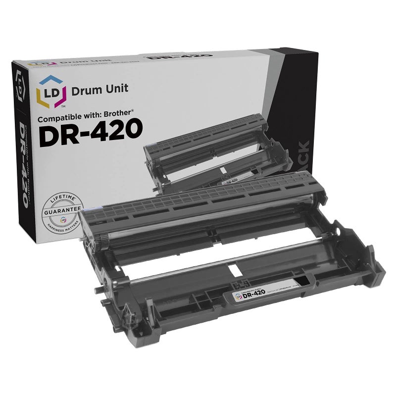 LD Products Compatible Drum Unit Replacement for Brother DR420 Compatible w DCP-7060D, DCP-7065DN, HL-2130, HL-2132, HL-2220, HL-2230, HL-2240 2840, 2940, MFC-7240, MFC-7360N, MFC-7365DN, MFC-7460DN - Image 1